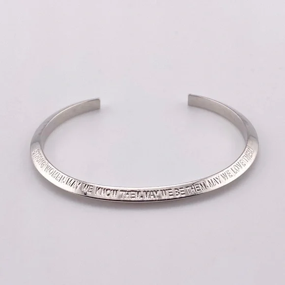 5/$20 Stella Valle Strong Women May We Know Them Silver Bracelet - Picture 3 of 12